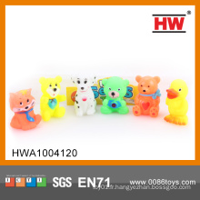 Lovely Vinyl Toys en gros Cartoon Animals 6PCS